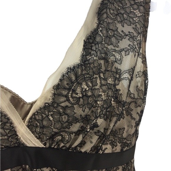 Elie Tahari Black and Cream Lace Clarissa Blouse, Size Large - NWT - Picture 3 of 7